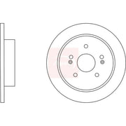Apec 2 x Solid Rear Brake Discs DSK3144