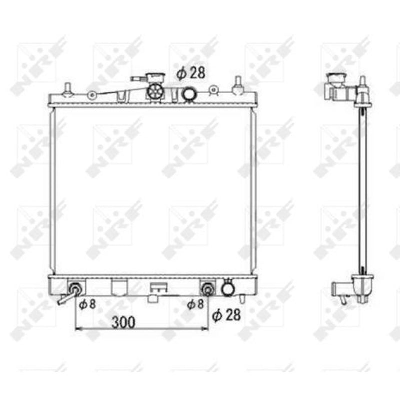 NRF Engine Radiator 53535