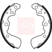 Apec Brake Shoe Set Axle Kit SHU515