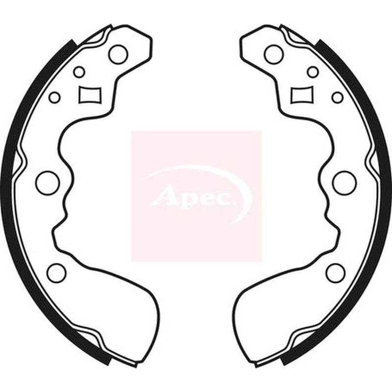 Apec Brake Shoe Set Axle Kit SHU515