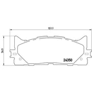 Brembo 4 x Front Brake Pad Set P83117X