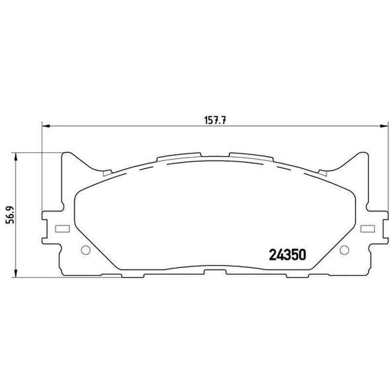 Brembo 4 x Front Brake Pad Set P83117X