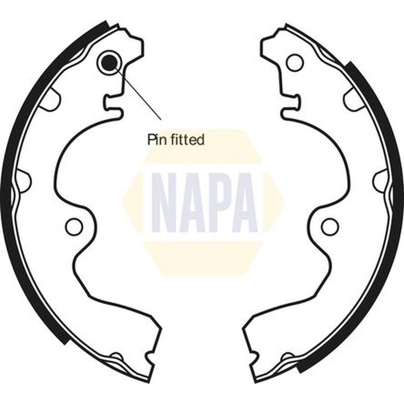 NAPA Brake Shoe Set Axle Kit NBS1019