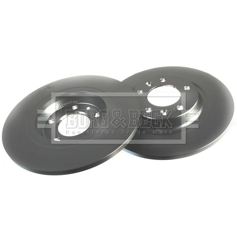 Borg & Beck 2 x Solid Rear Brake Discs BBD4444