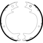 Mintex Parking Brake Shoe Set MFR754