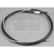 Borg & Beck Handbrake Cable Left Rear BKB3088