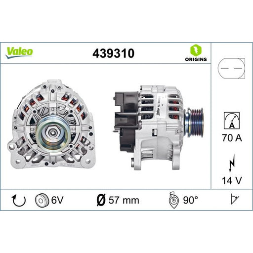 Valeo Car Alternator 12V 439310