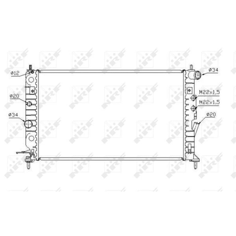 NRF Engine Radiator 58288