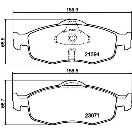 Mintex Front Brake Pad Set MDB1620