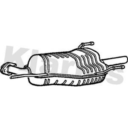 Klarius Box With Tail Pipe Rear GM329T