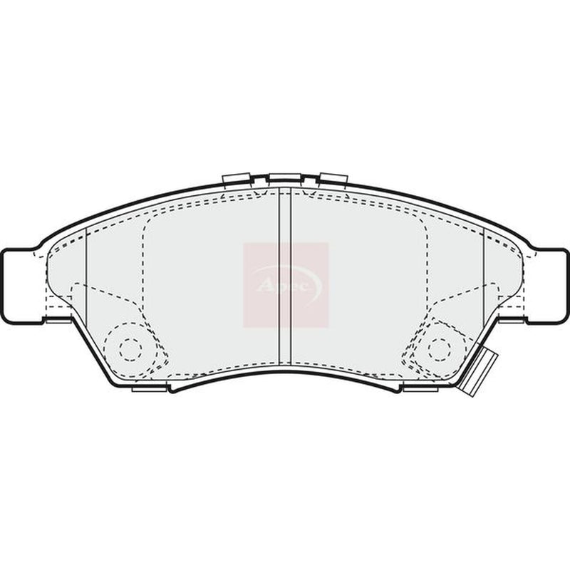 Apec Front Brake Pad Set PAD1255