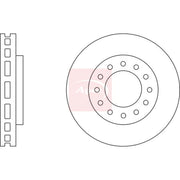 Apec 2 x Vented Front Brake Discs DSK2800