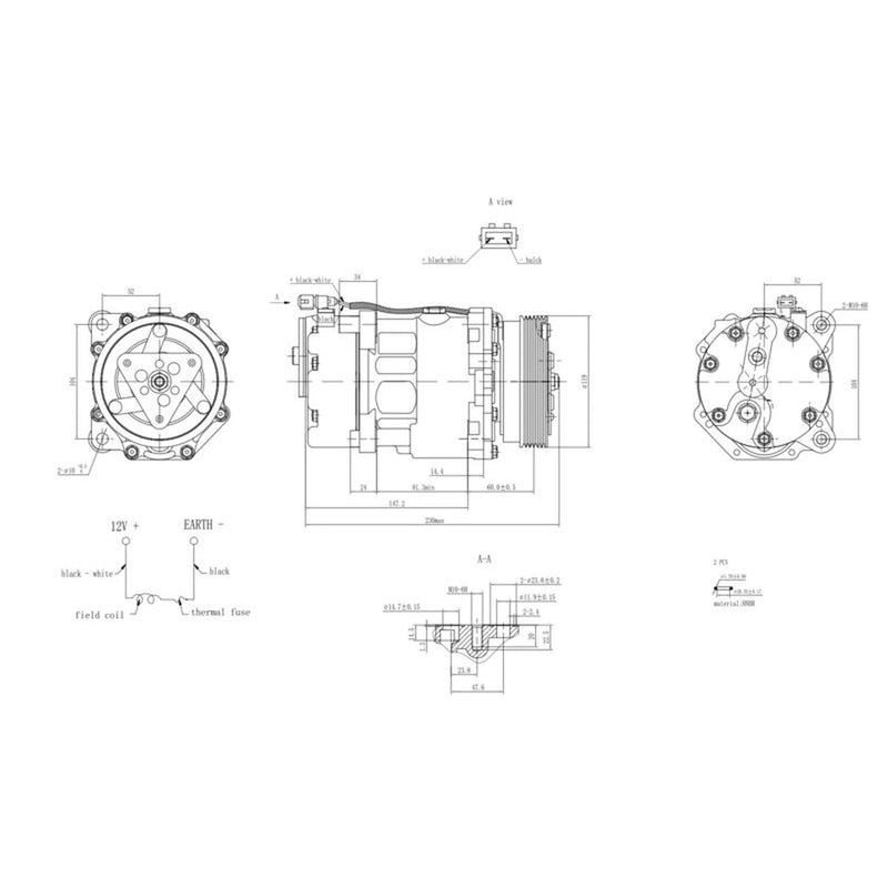 Hella Air Conditioning Compressor 8FK 366 200-161