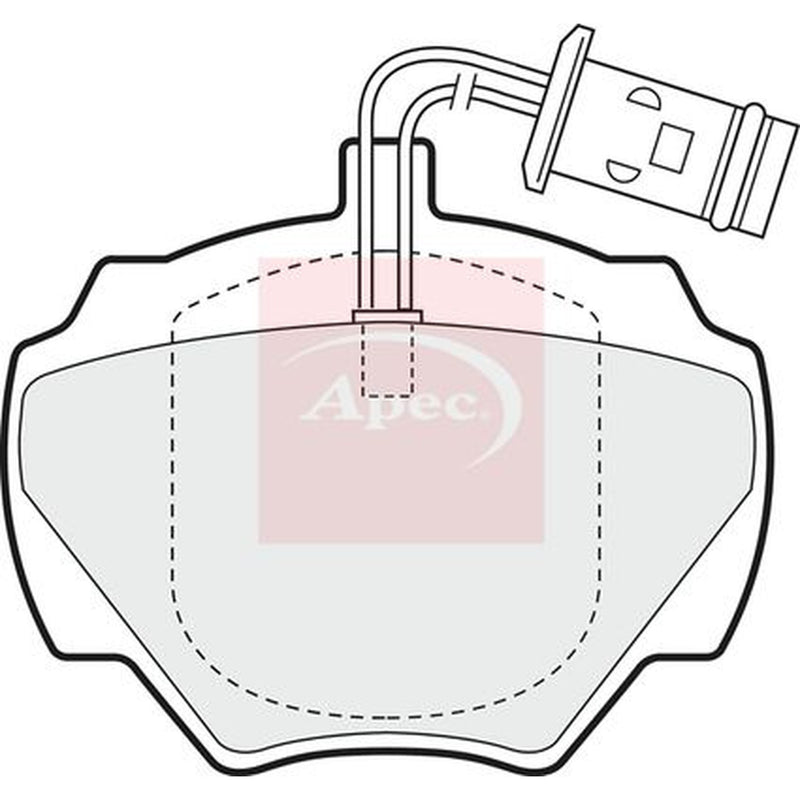 Apec Rear Brake Pad Set PAD582