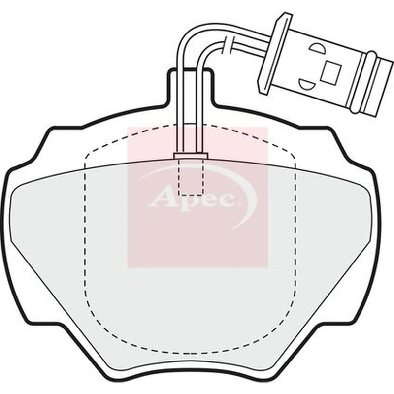 Apec Rear Brake Pad Set PAD582