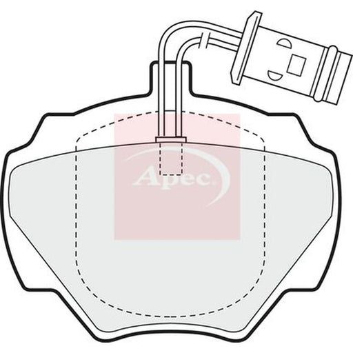 Apec Rear Brake Pad Set PAD582