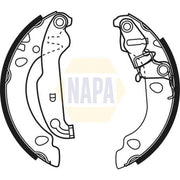 NAPA Brake Shoe Set Axle Kit NBS1044