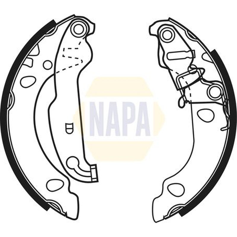 NAPA Brake Shoe Set Axle Kit NBS1044