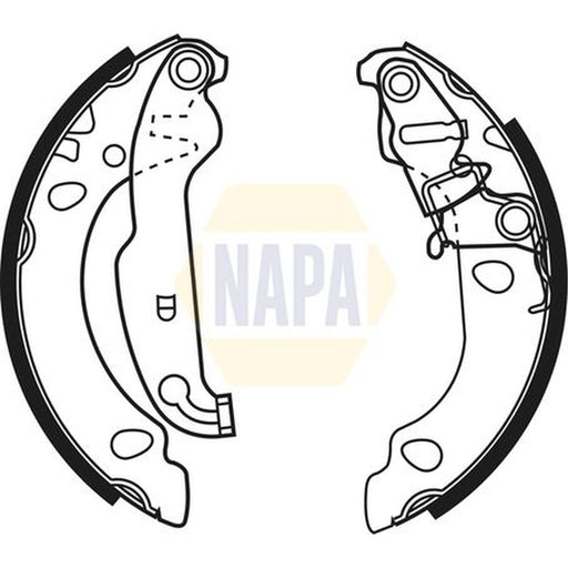 NAPA Brake Shoe Set Axle Kit NBS1044