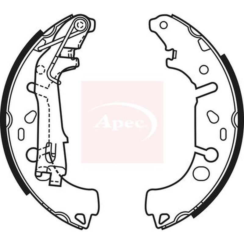 Apec Brake Shoe Set Axle Kit SHU698