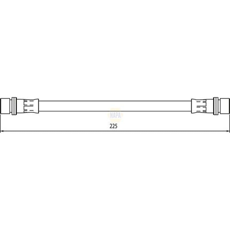 NAPA Brake Hydraulic Hose Line Rear Left NBH1184