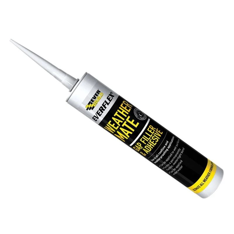 Everbuild Sika Weather Mate Multi-Use Gap Filler & Adhesive Black 295ml