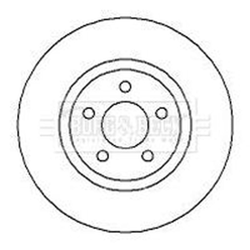 Borg & Beck 2 x Front Brake Discs BBD4254