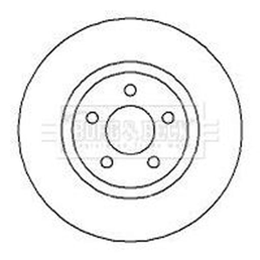 Borg & Beck 2 x Front Brake Discs BBD4254