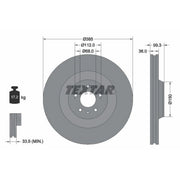 Textar 2 x Front Brake Discs 92184203