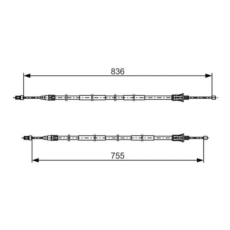 Bosch Handbrake Cable Centre 1 987 482 800