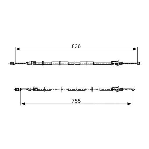 Bosch Handbrake Cable Centre 1 987 482 800