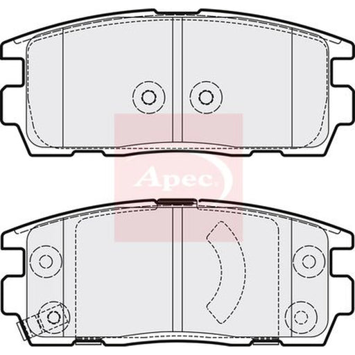 Apec Rear Brake Pad Set PAD1573