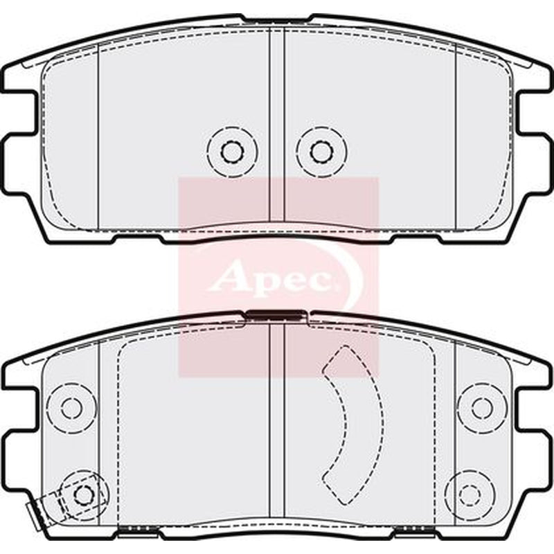 Apec Rear Brake Pad Set PAD1573