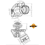NRF Thermostat,Coolant 725032