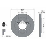 Textar 2 x Front Brake Discs 92170503
