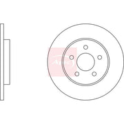 Apec 2 x Solid Rear Brake Discs DSK2058