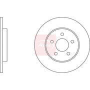 Apec 2 x Solid Rear Brake Discs DSK2058