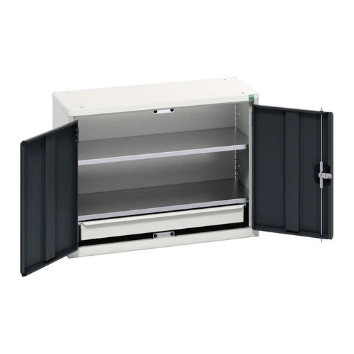 Bott Verso Economy Wall Cupboard 2 Shelf + 1 Drawer 800mm Anthracite Grey