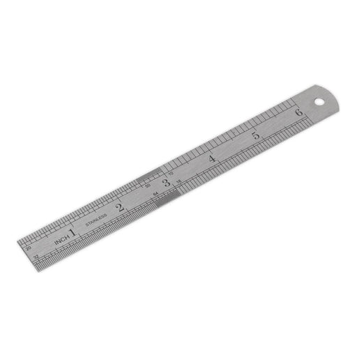 Sealey Steel Rule 150mm/6" AK9640 Sealey  - Town Parts