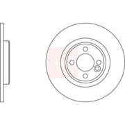 Apec 2 x Solid Rear Brake Discs DSK2851