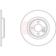 Apec 2 x Solid Rear Brake Discs DSK2851