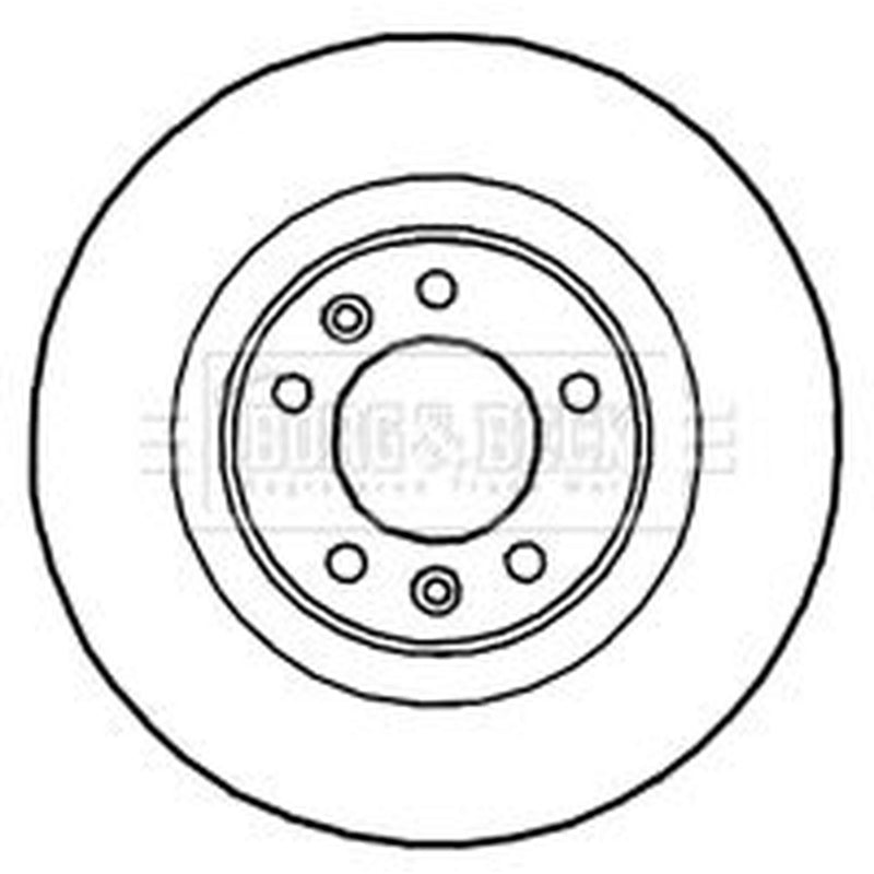 Borg & Beck 2 x Solid Rear Brake Discs BBD4667
