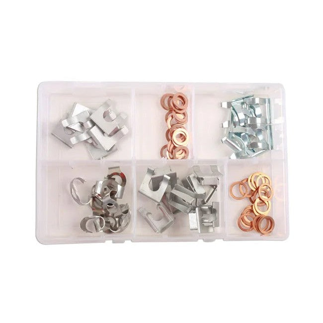 Connect Assorted Brake Hose Clips 15 - 28mm 80pc - CPL