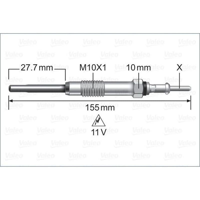 Valeo Diesel Engine Glow Plug 345238