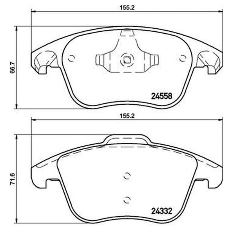 Brembo Front Brake Pad Set P61117
