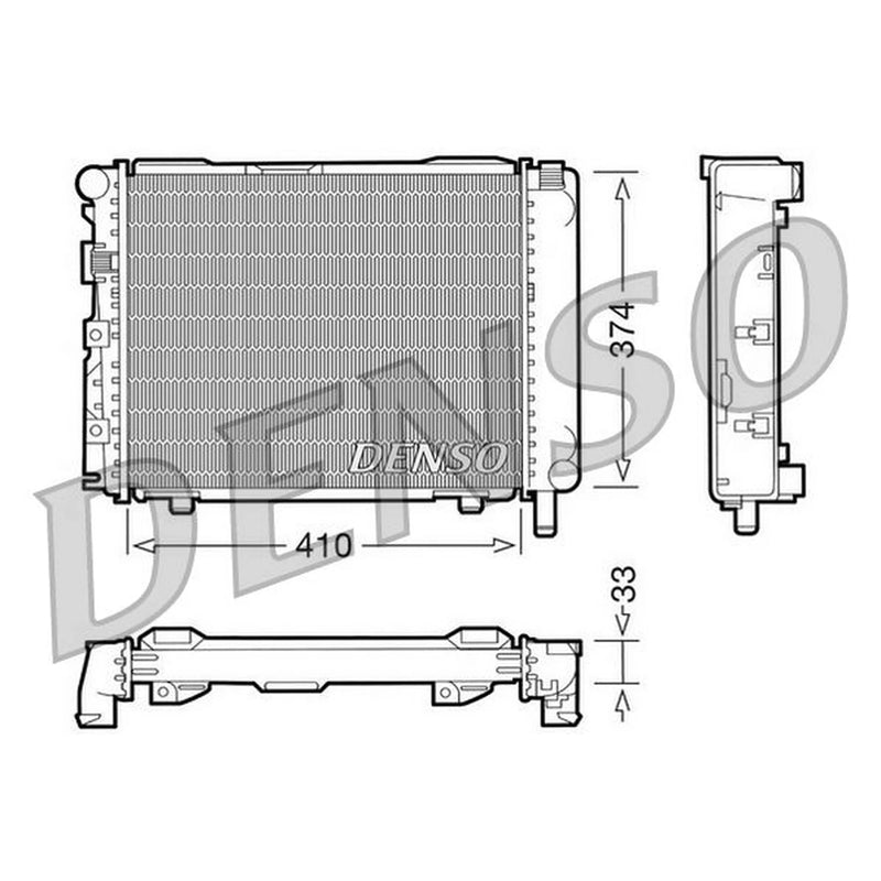 Denso Engine Radiator DRM17062