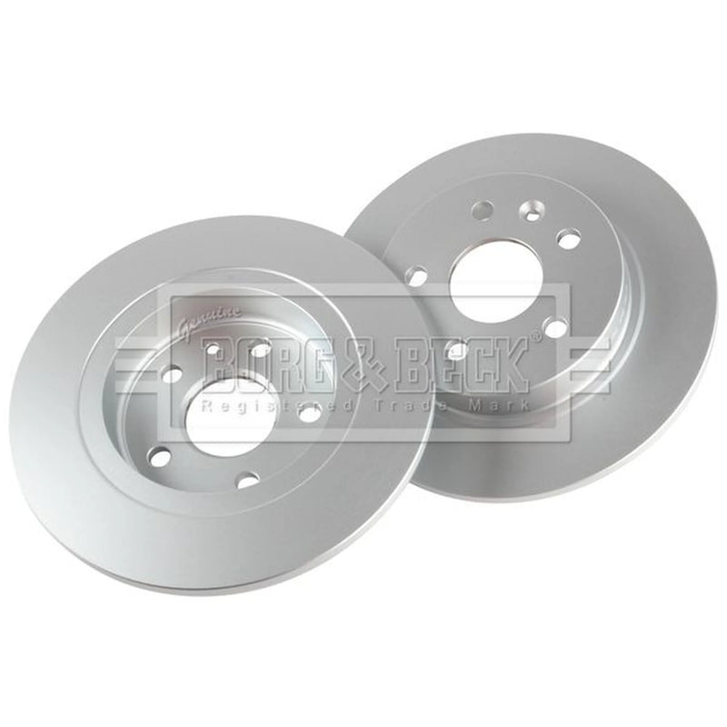 Borg & Beck 2 x Solid Rear Brake Discs BBD4798