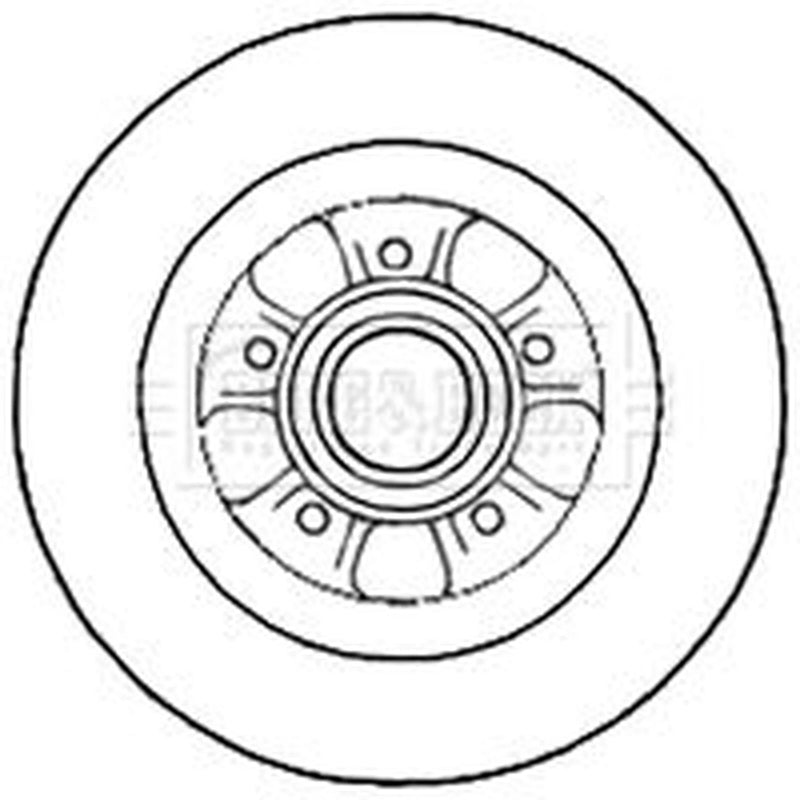 Borg & Beck 2 x Rear Brake Discs BBD5785S