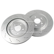 Borg & Beck 2 x / Rear Brake Discs BBD5636