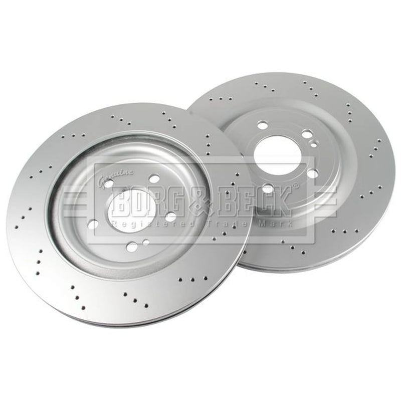 Borg & Beck 2 x / Rear Brake Discs BBD5636